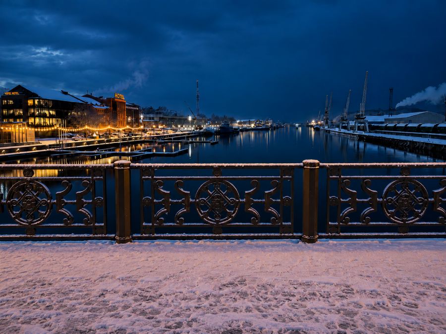 Cast railing for a tram bridge in Liepaja